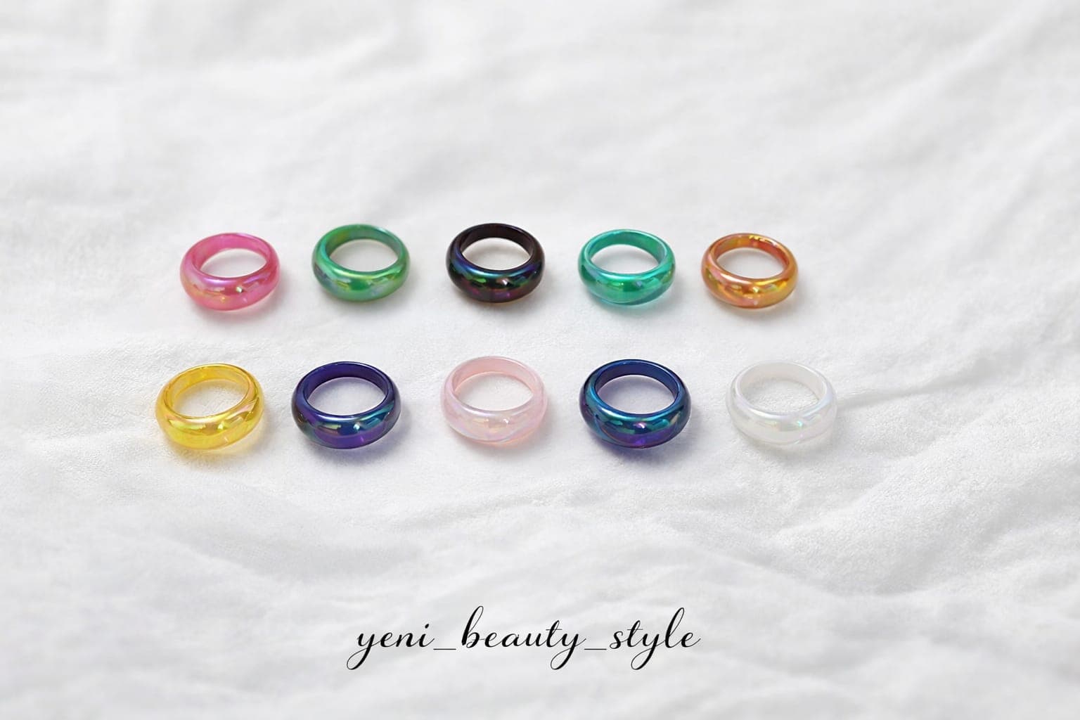 ✨ Anillos Acrílicos Brillantes ✨