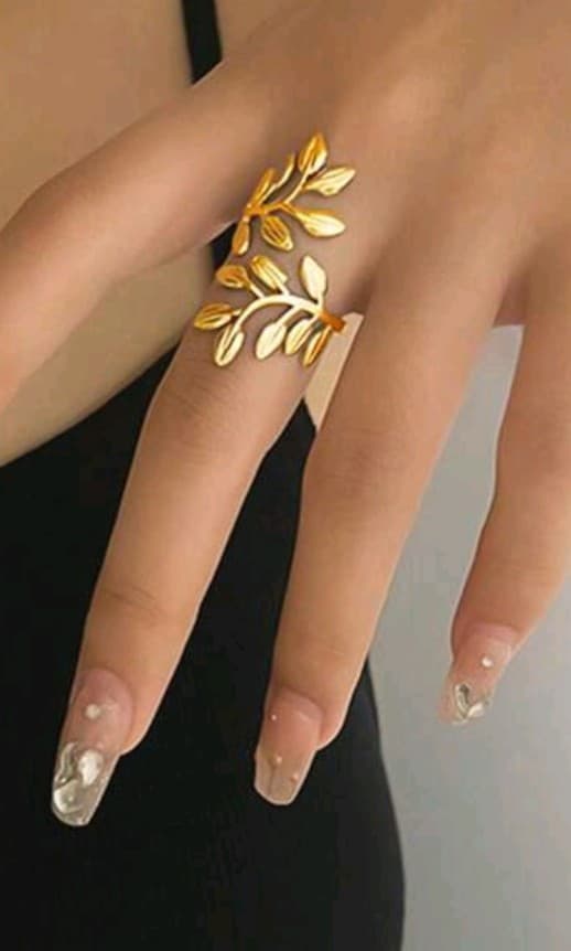 Anillo dorado de acero quirúrgico 