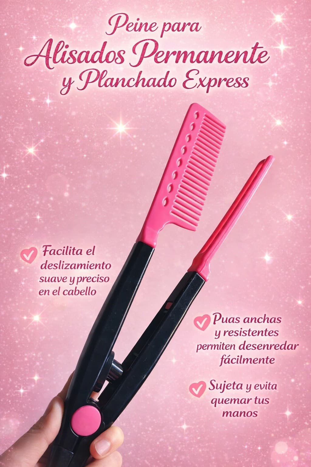 PEINE PARA ALISADO Y PLANCHADO ESORES 