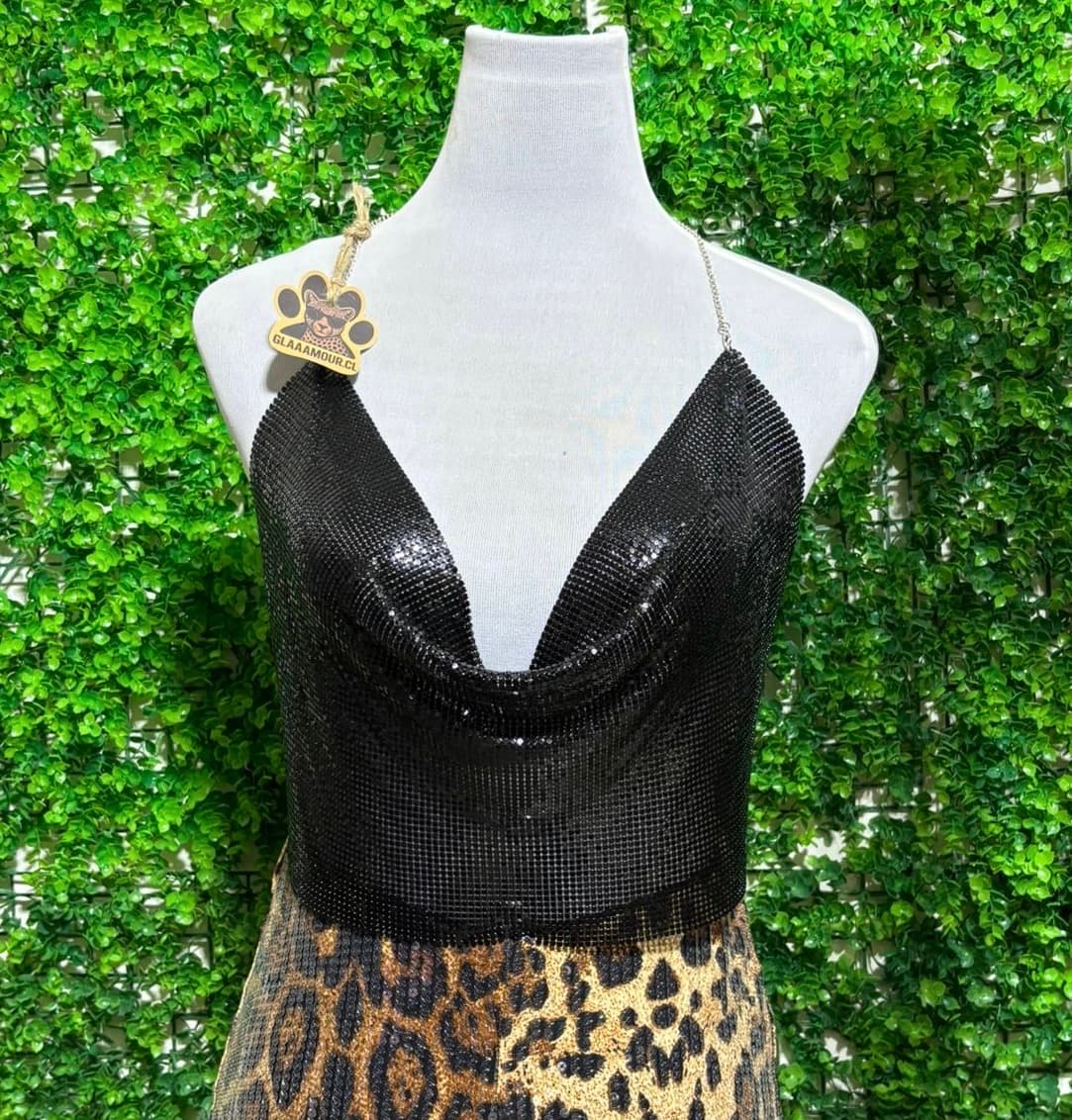 Top Lentejuelas Metálicas 