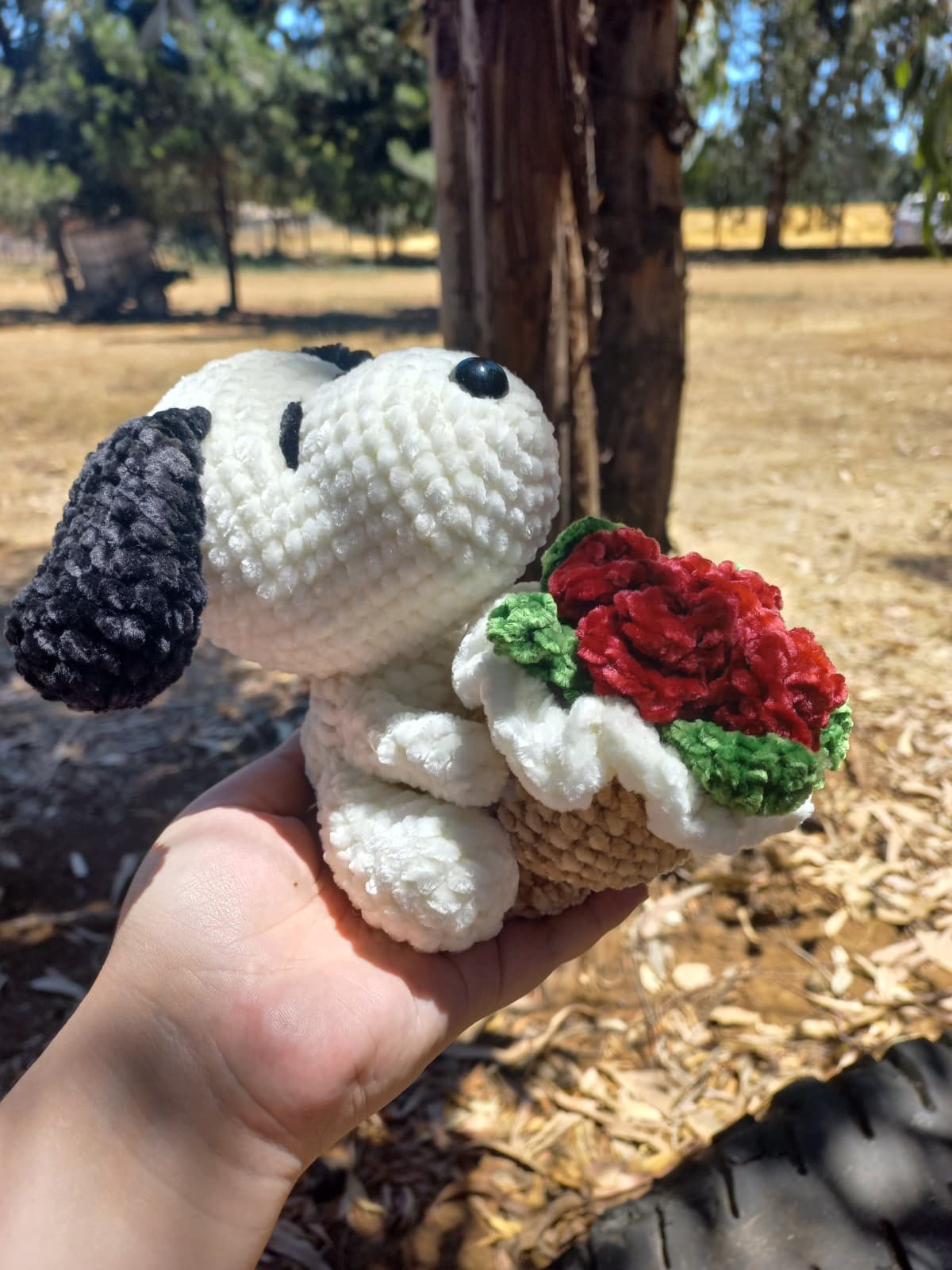 Snoopy ramo de flores