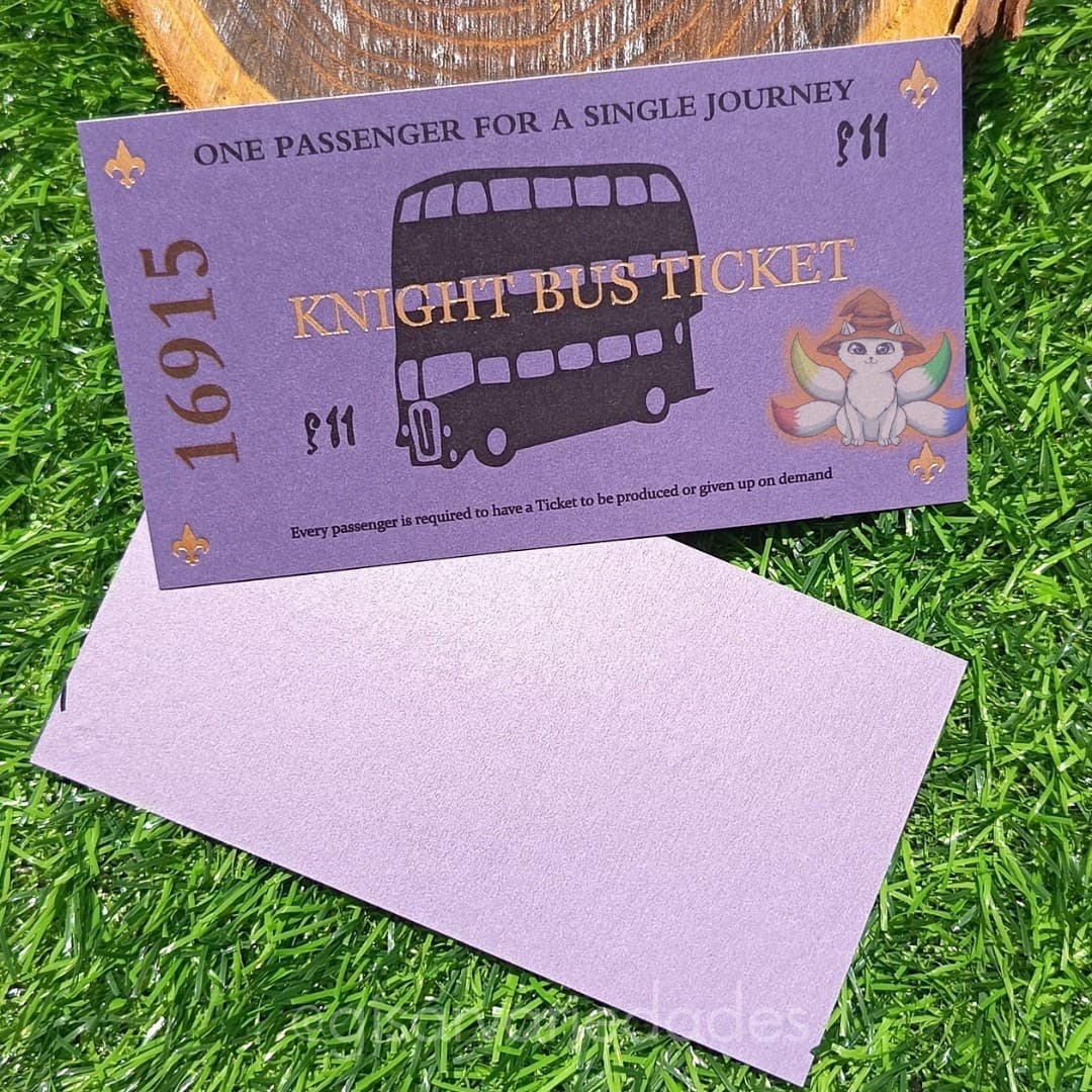 Boleto Bus Medianoche (Harry Potter)