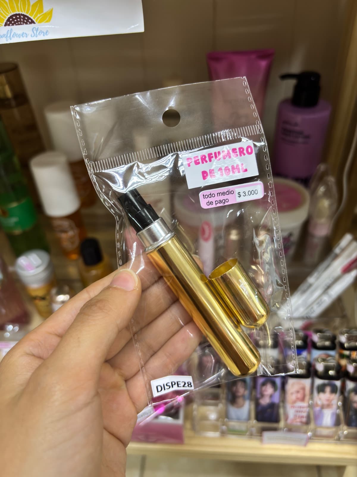 Perfumero dorado 10ml