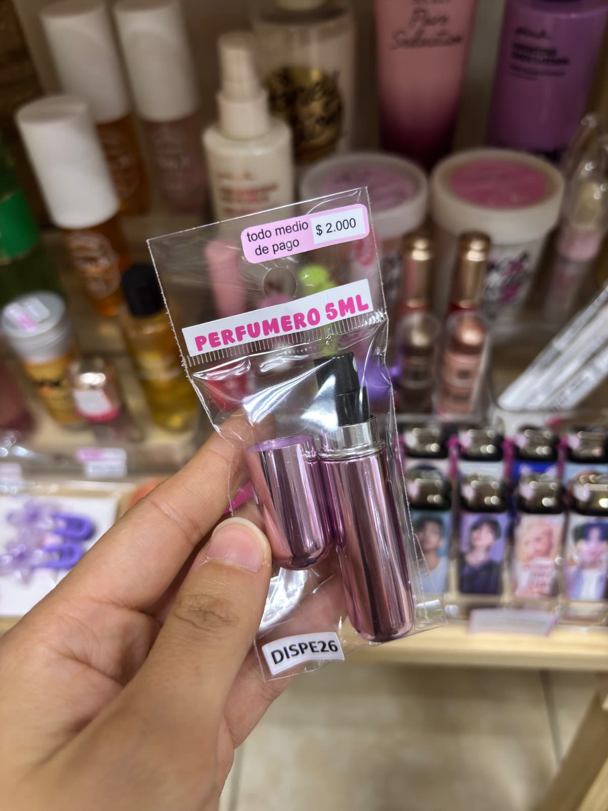 Perfumero rosado claro 5ml