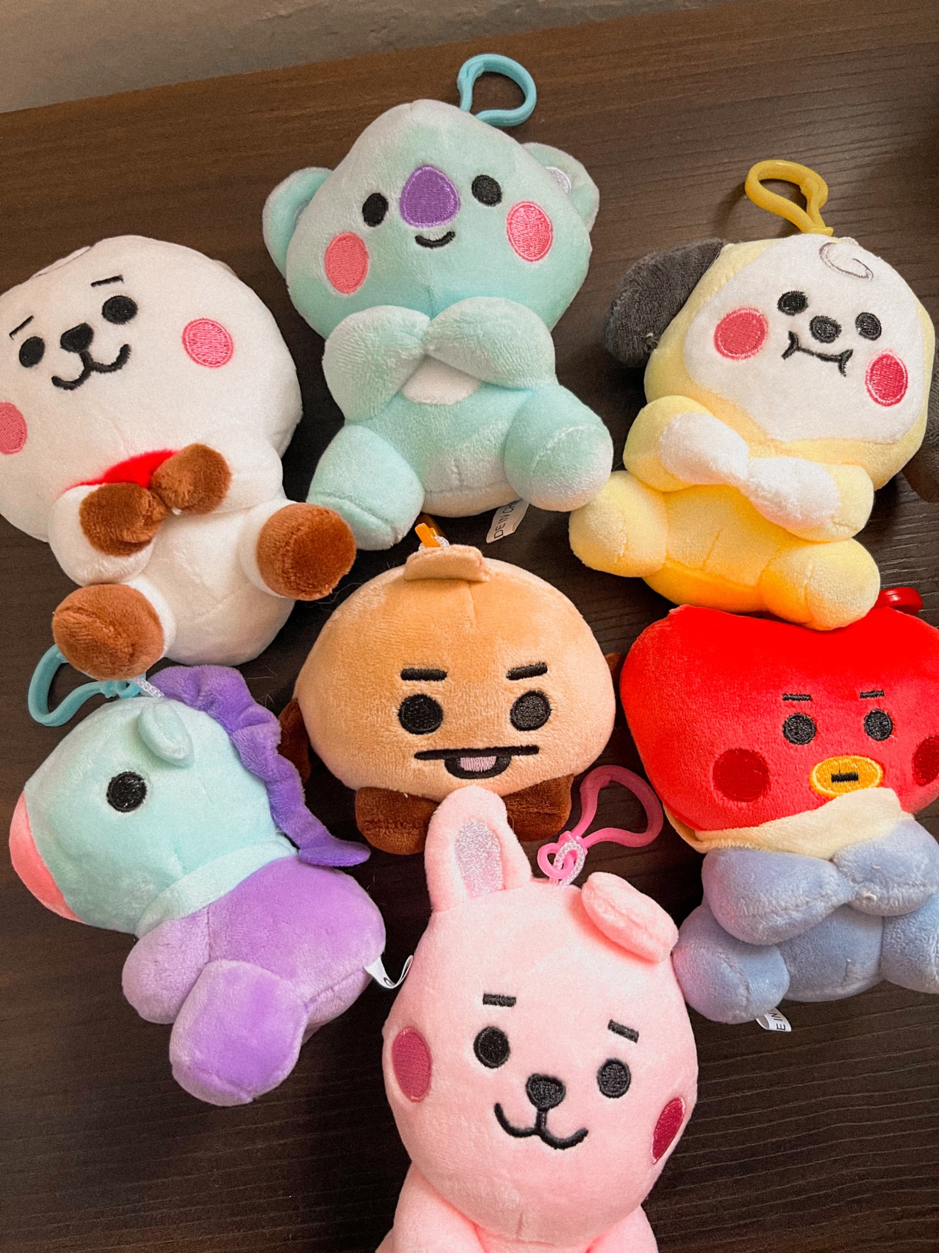 peluches bt21 cabezones (01 al 05)