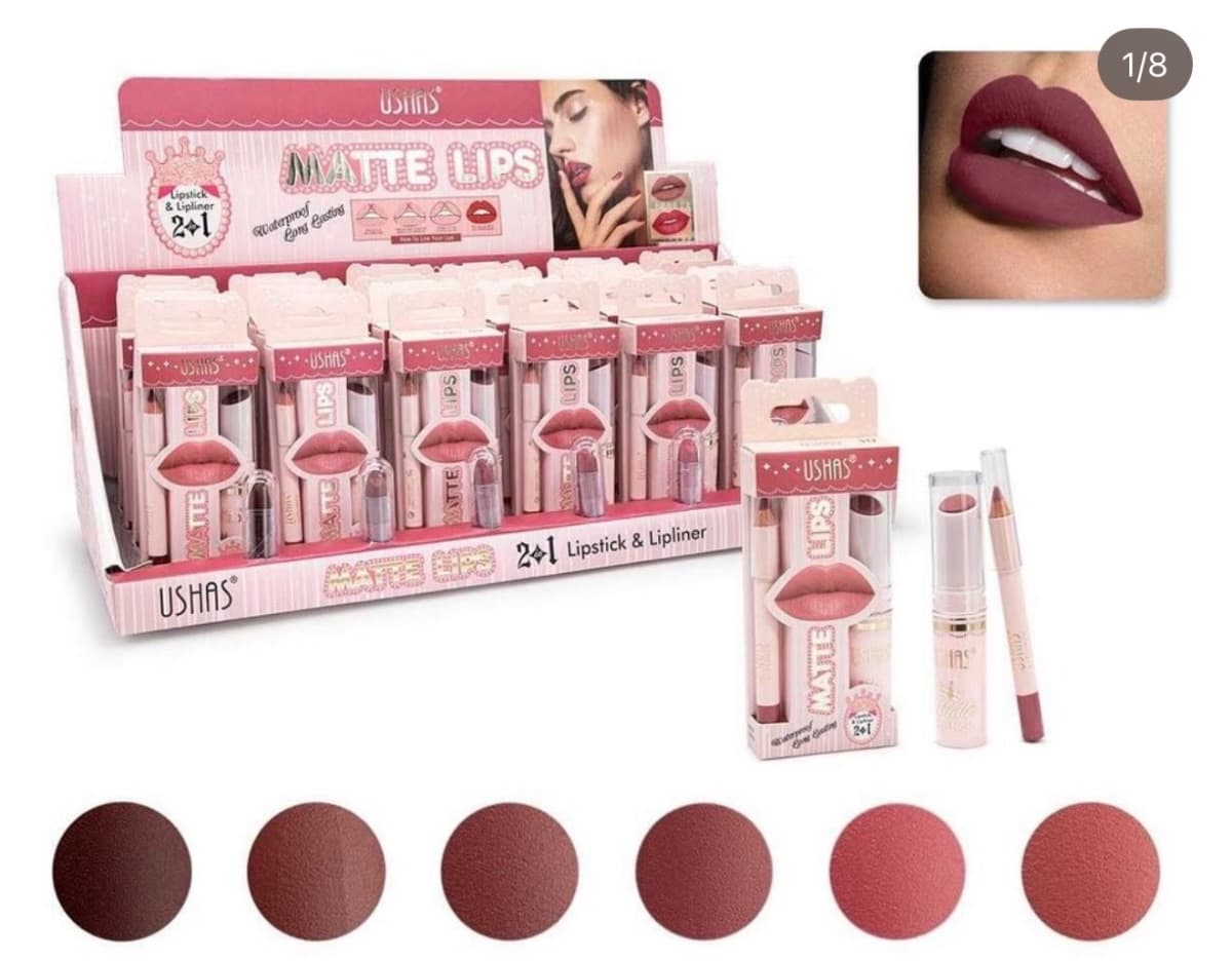 Labial con delineador