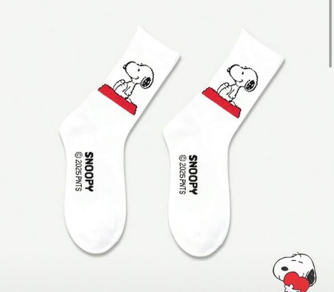 calcetines snoopy blancas