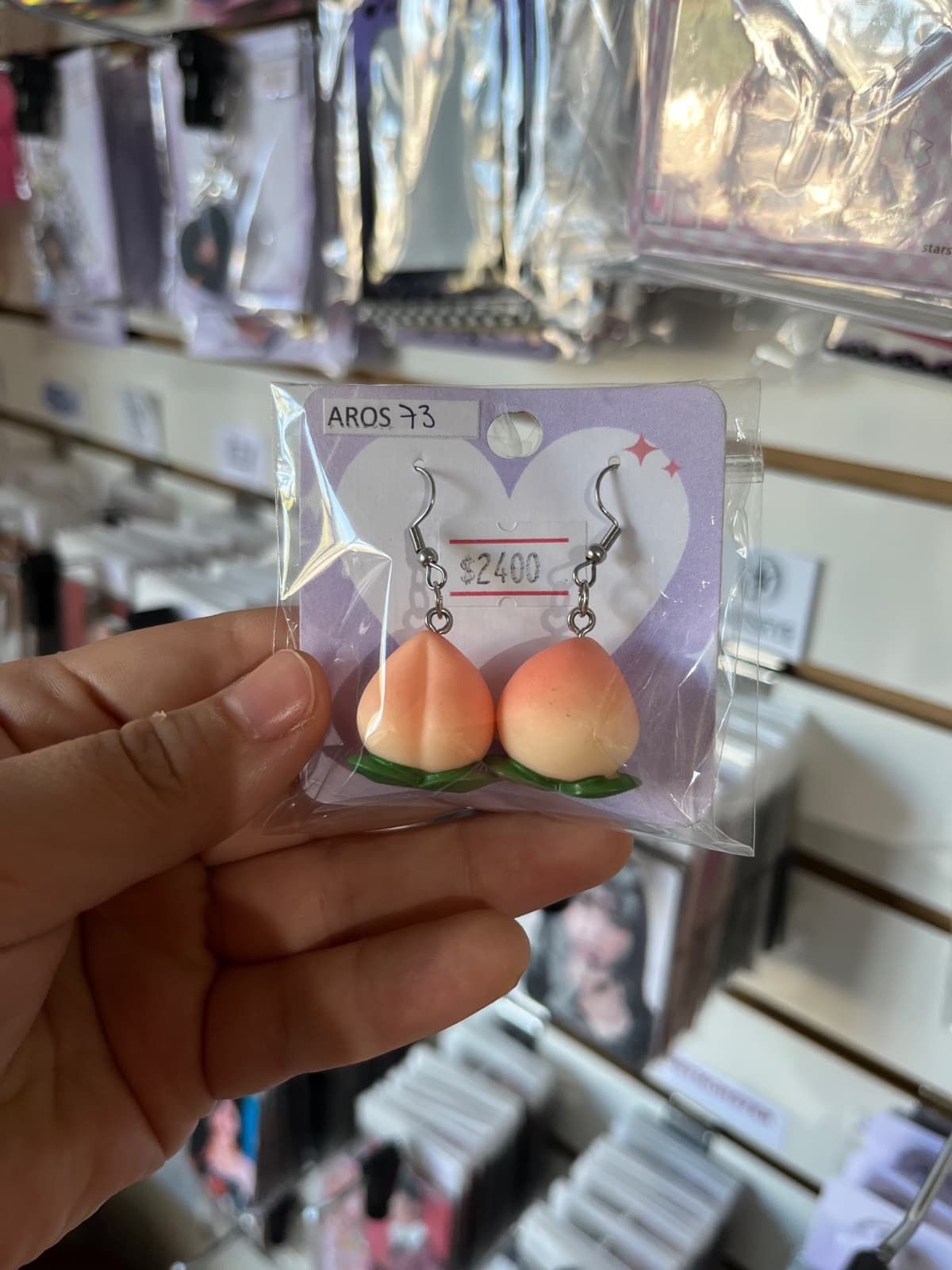 aros durazno grandes