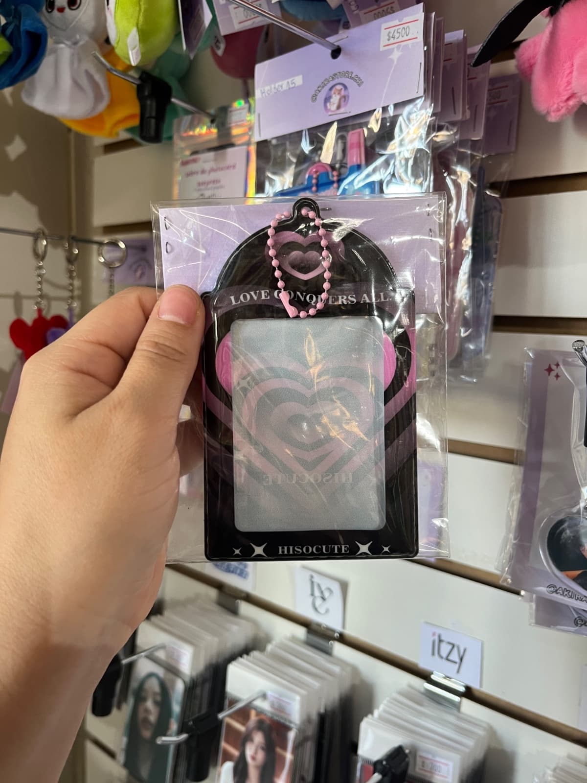 holder negro y rosado