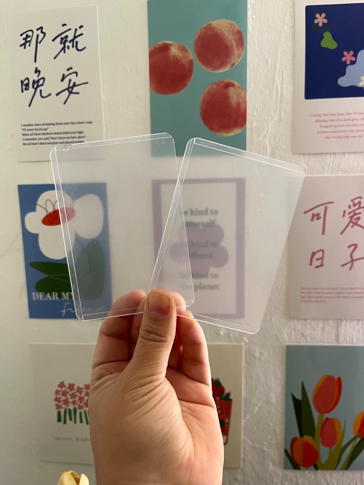 set 2 toploader clear