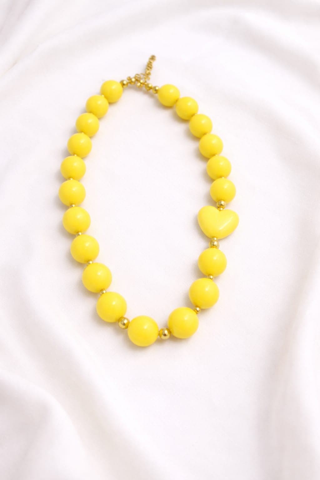 Collar de Cuentas Amarillo Sol - Edición "Heartbeat of Joy"