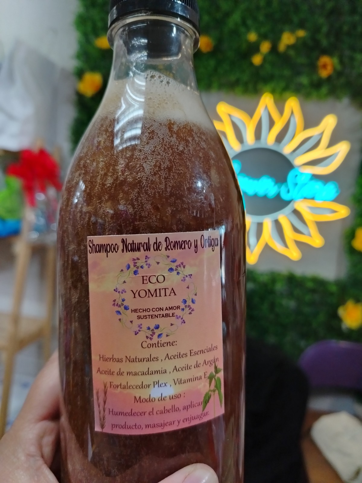 Shampoo de hierbas romero y ortiga  1