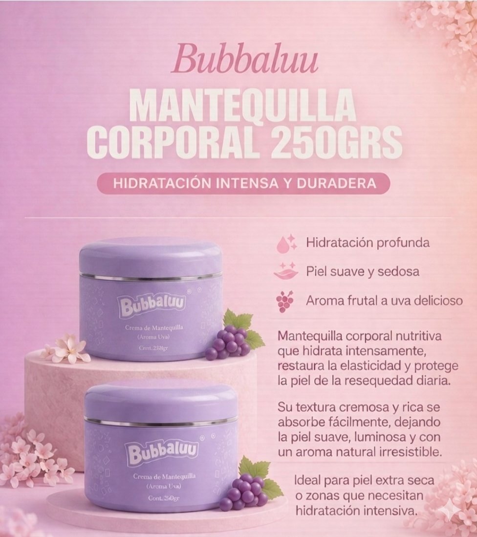 Mantequilla corporal uva