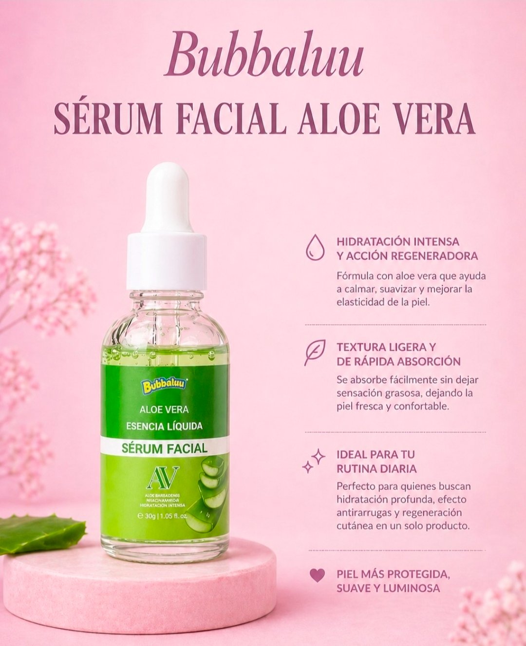 Sérum facial Aloe Vera
