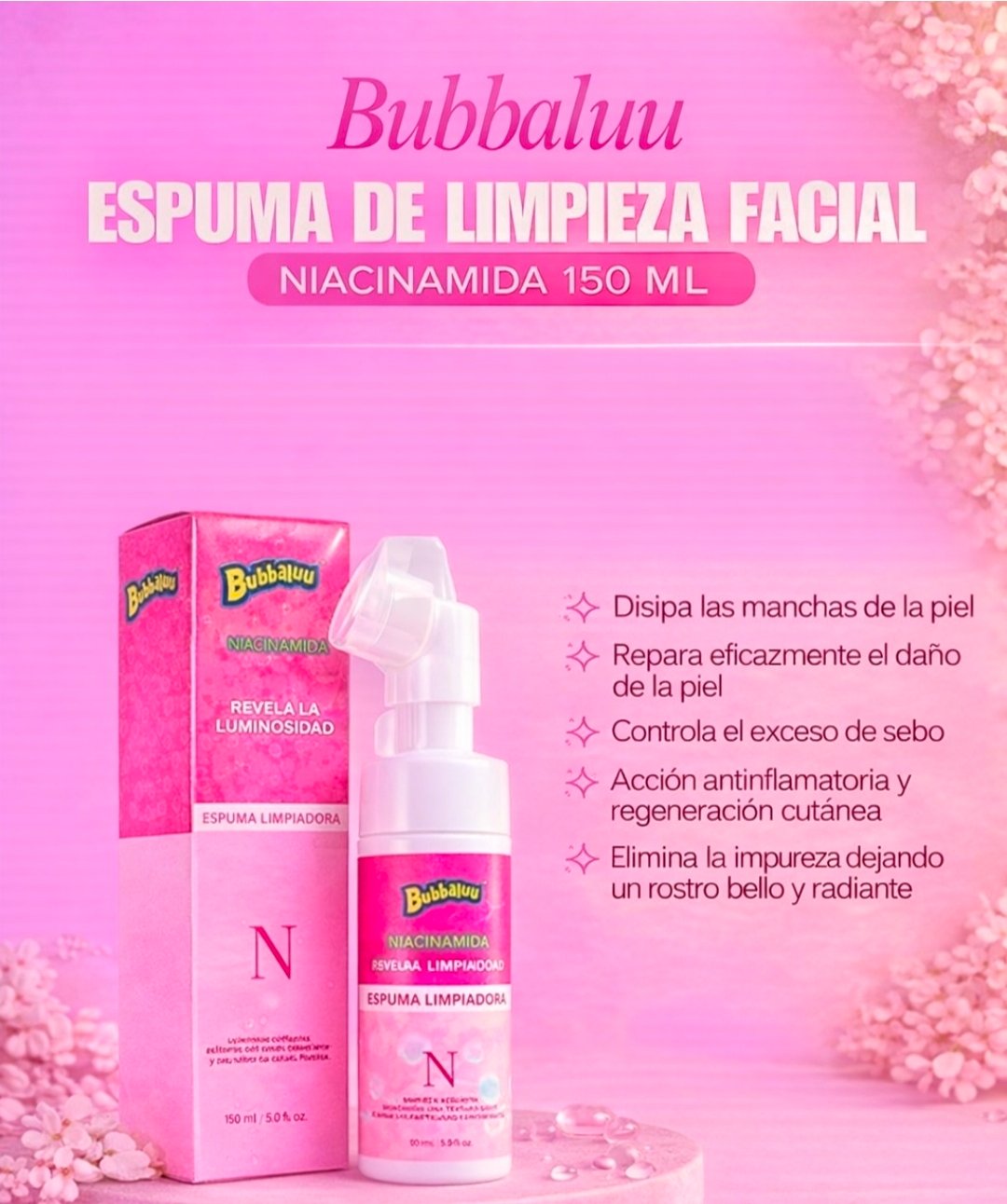Espuma Limpiadora facial Niacinamida