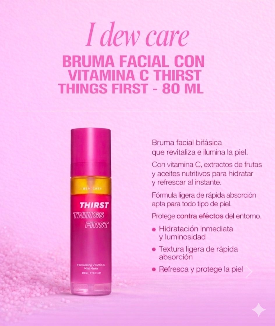 Bruma facial con vitamina C.