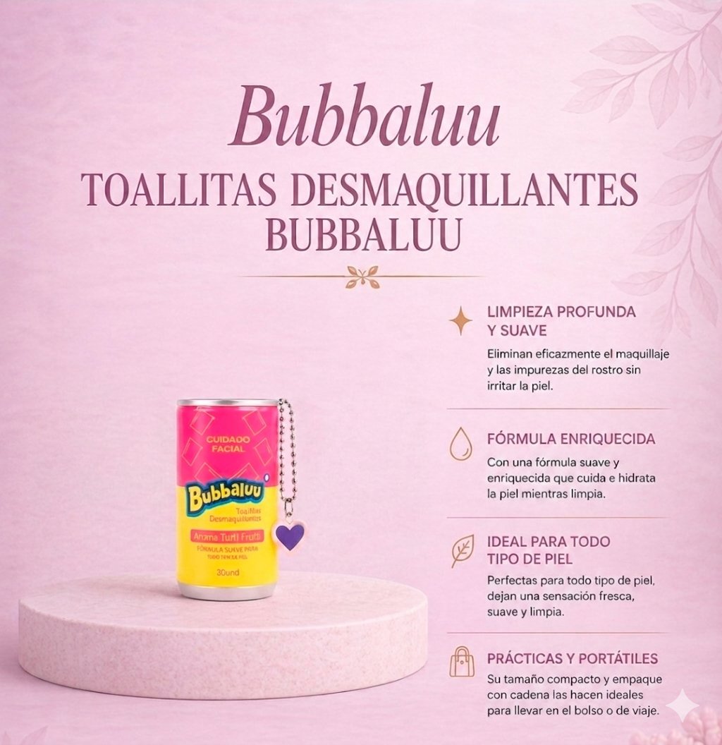 Toallitas desmaquillantes tutti-fruti