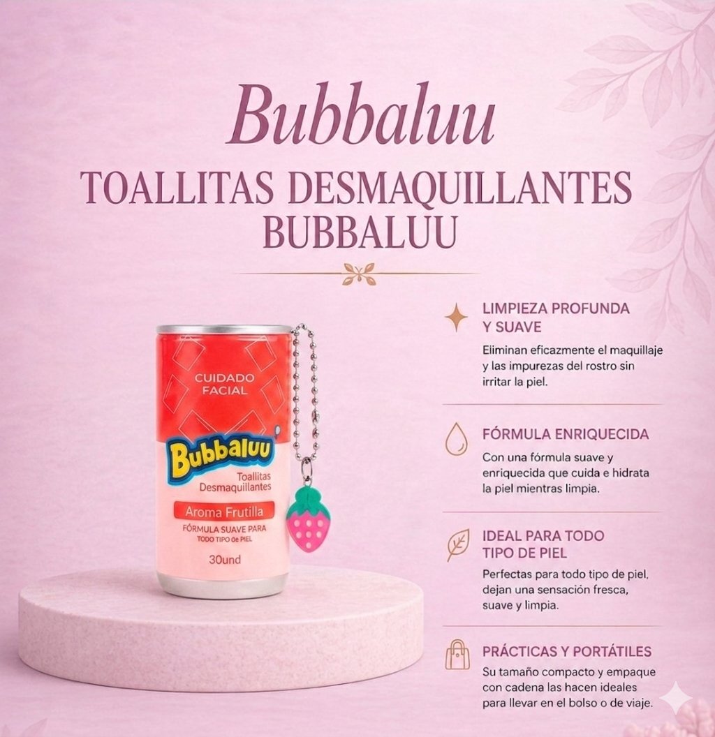 Toallitas desmaquillantes frutilla