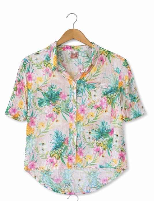 Blusa floreada