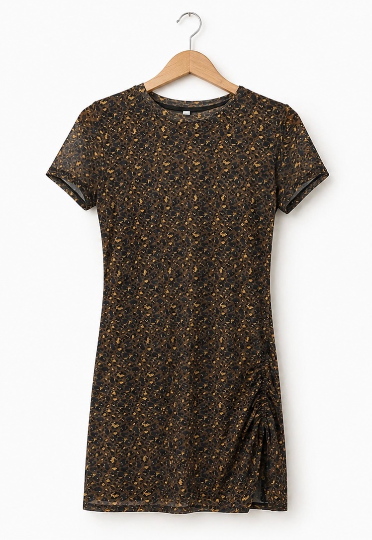 Vestido animal print 