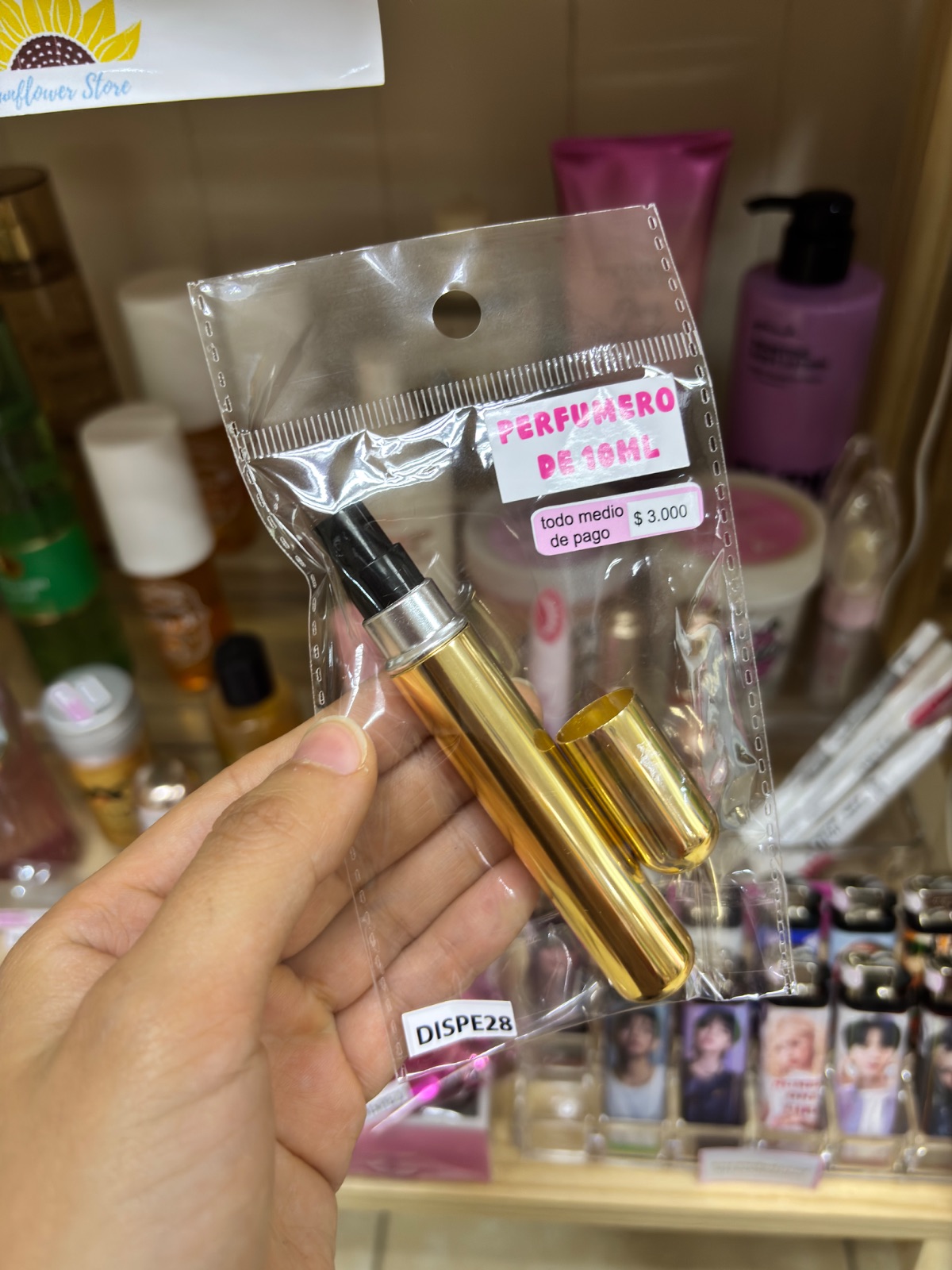 Perfumero dorado 10ml 1