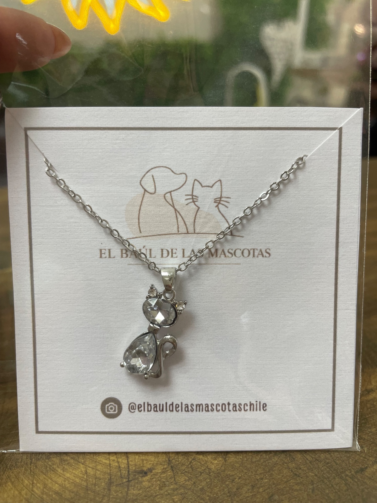 Collar gatito cristales 1