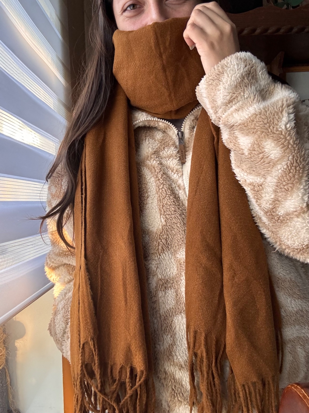 Bufanda cashmere café