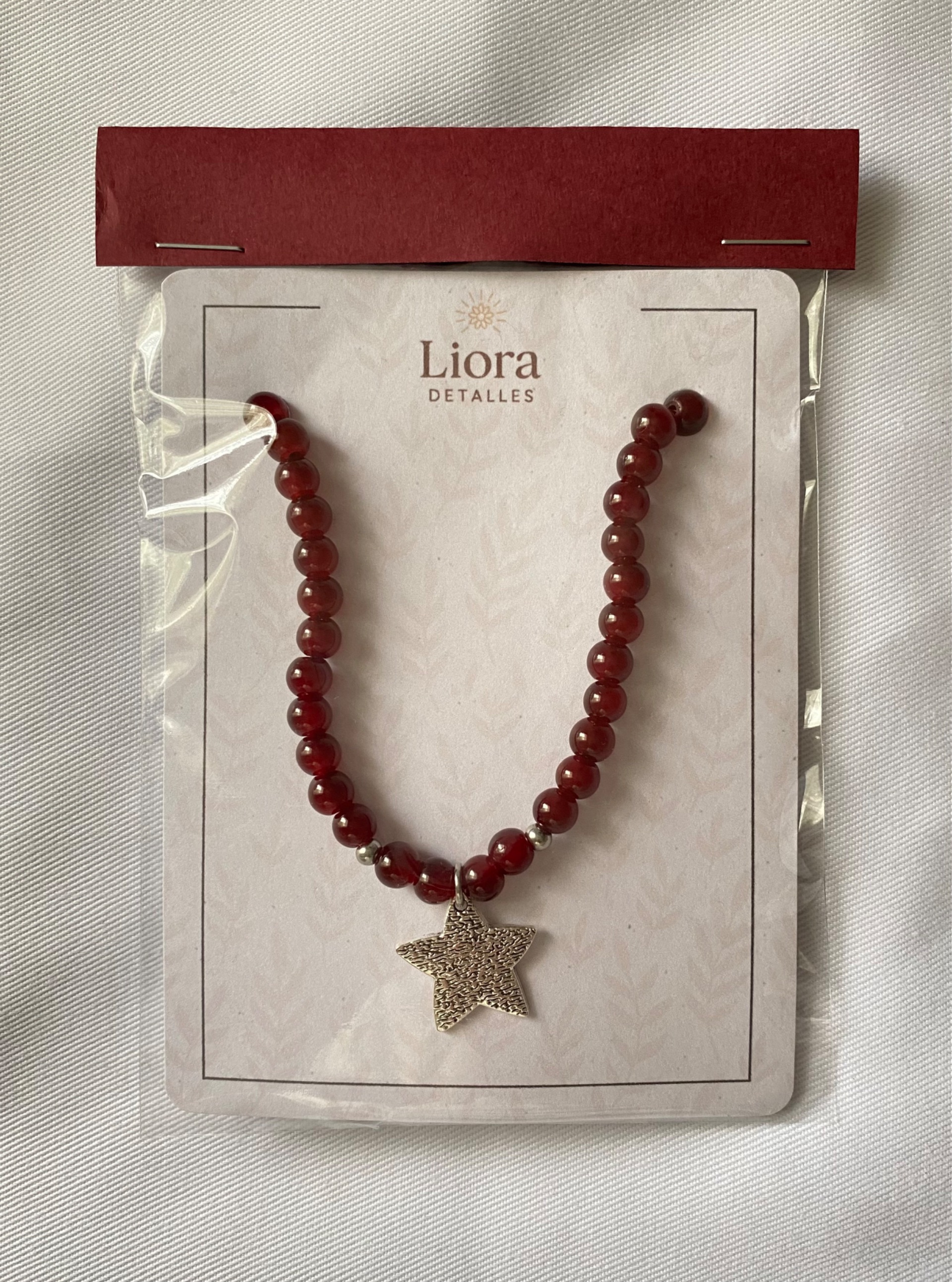 Collar perlas de vidrio
