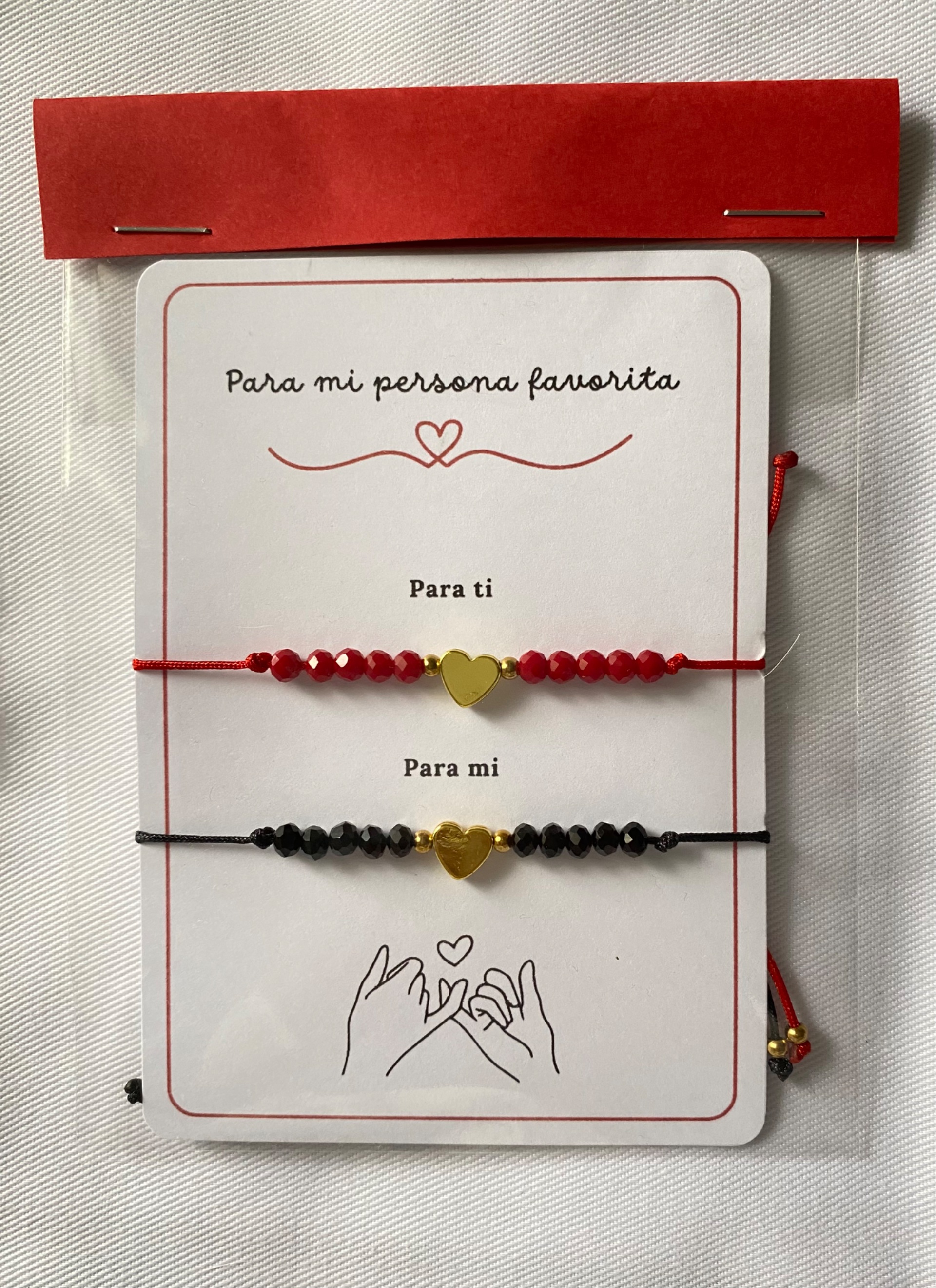 Pack pulseras corazón