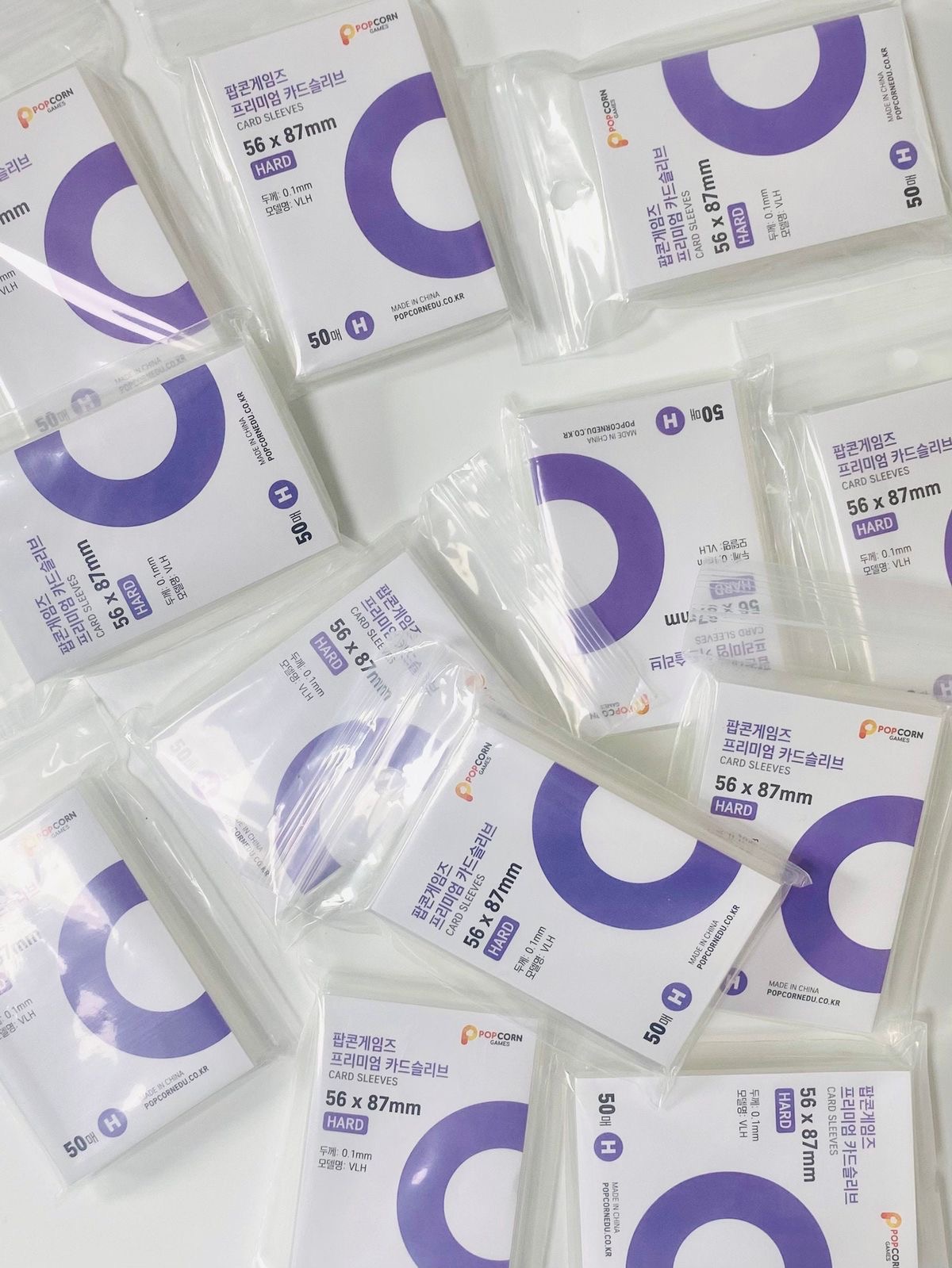 set 10 sleeves transparentes  1