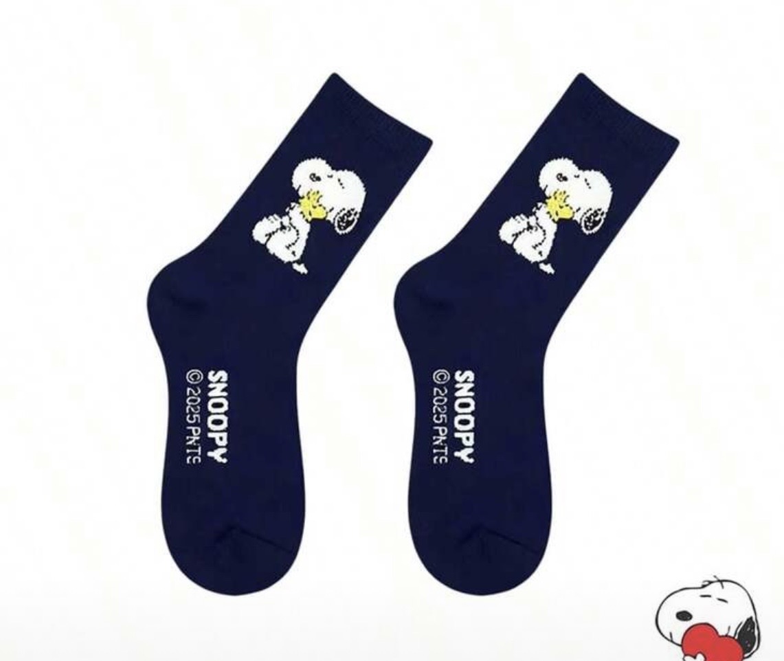 calcetines snoopy azul marino 1