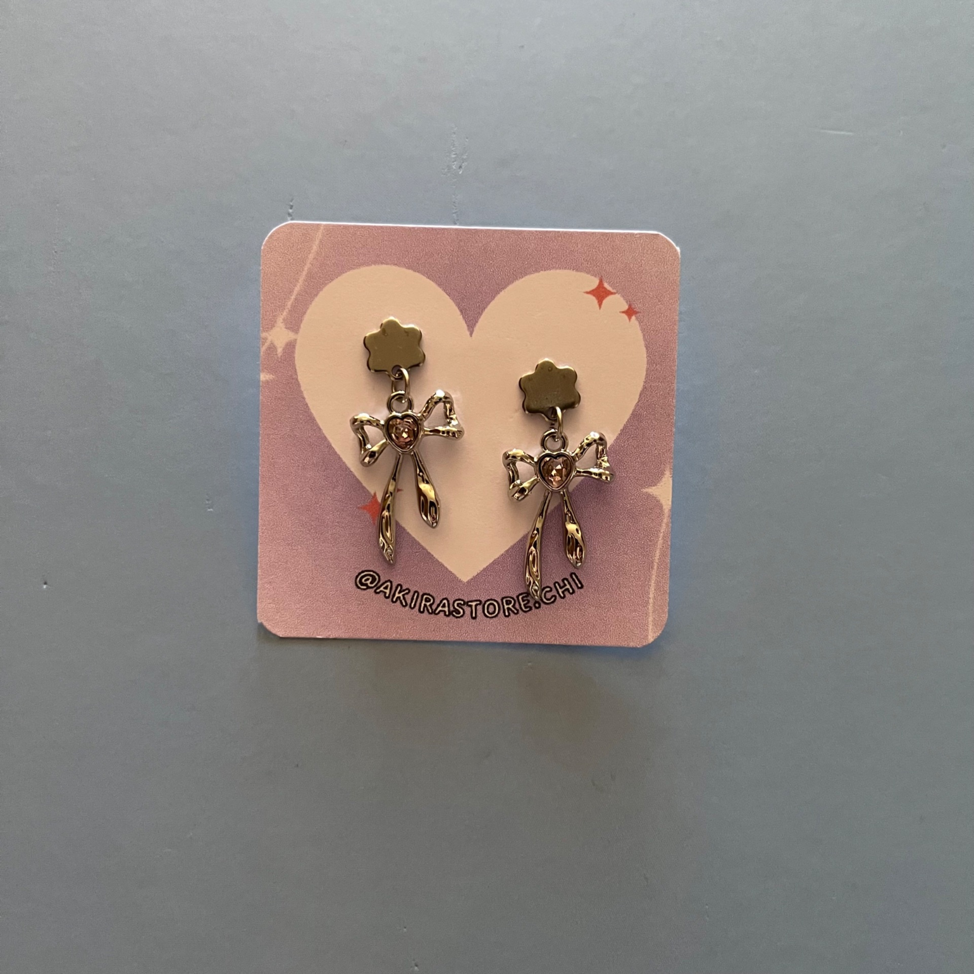 aros lazo rosado pequeño  1