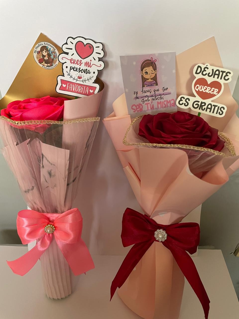 Bouquet floral de 1 rosa individual 1